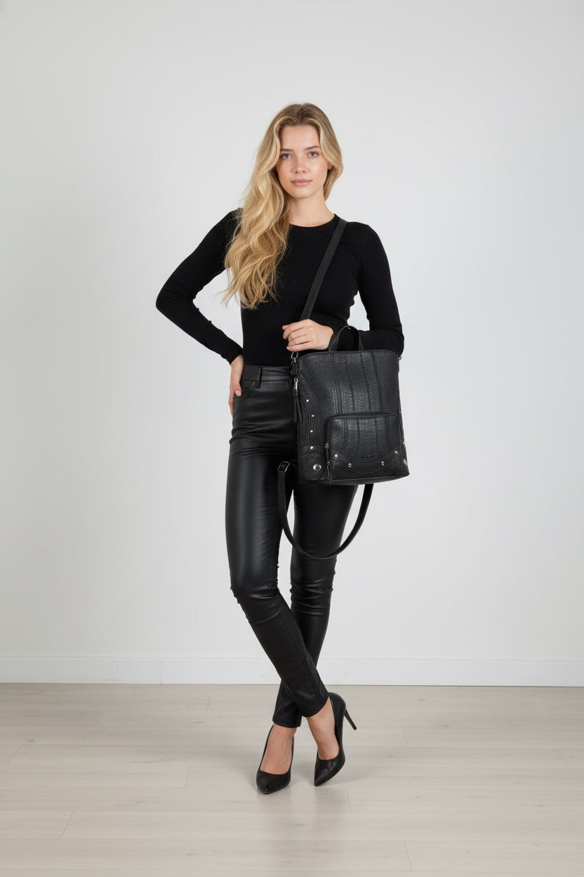 DESIGUAL Дамска Раница – Черна, Елегантен Дизайн