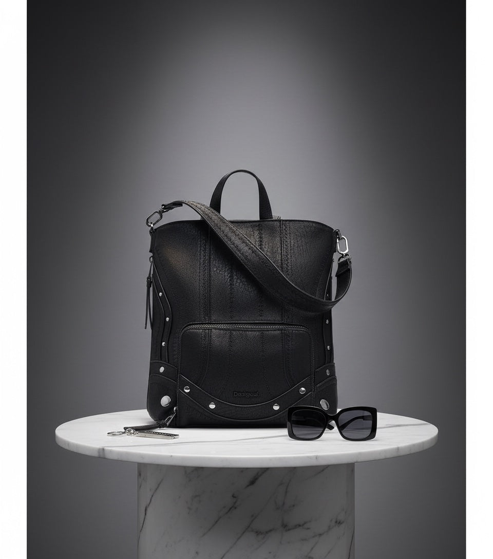 DESIGUAL Дамска Раница – Черна, Елегантен Дизайн