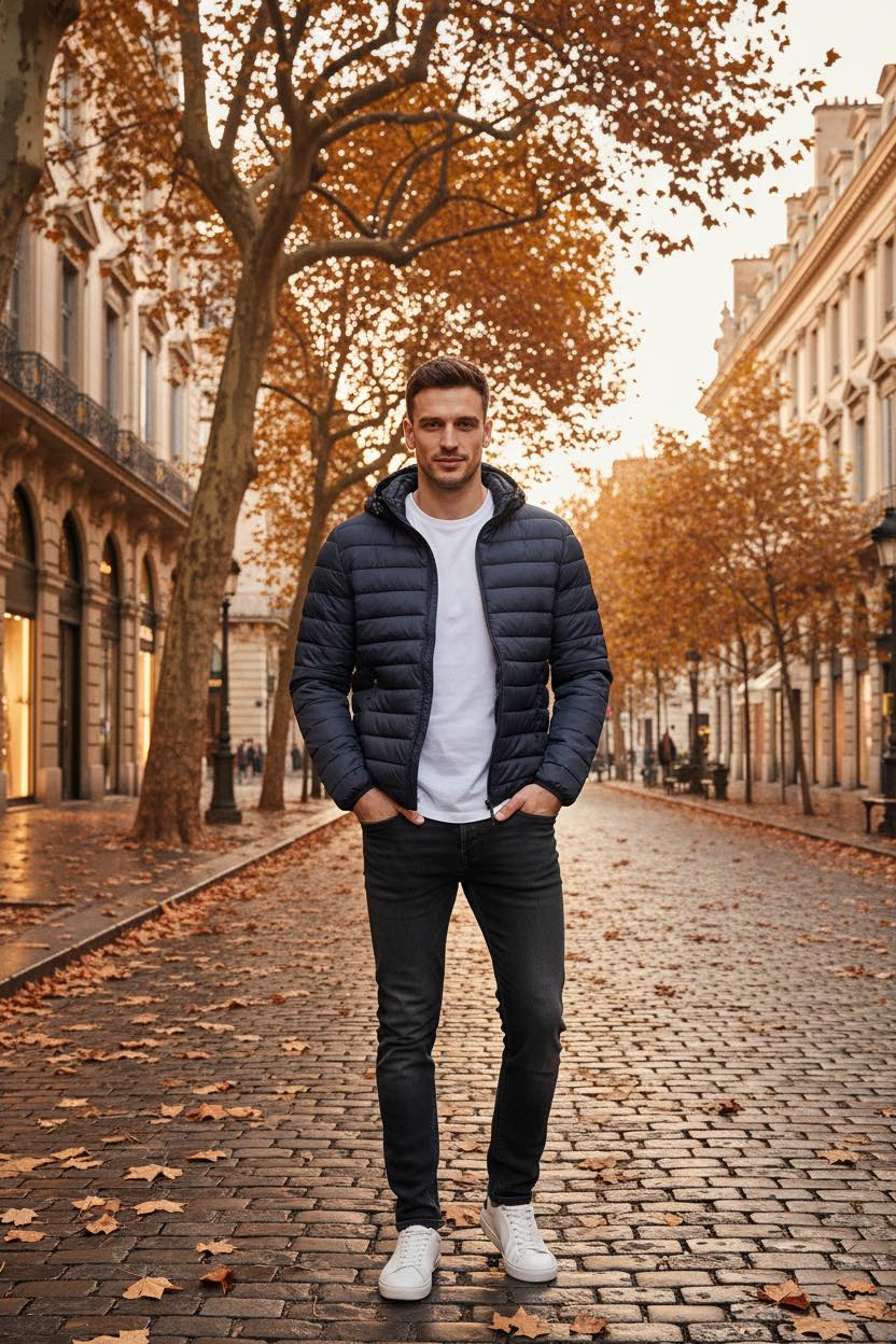 Мъжко яке Cavalli Class – Тъмносиньо