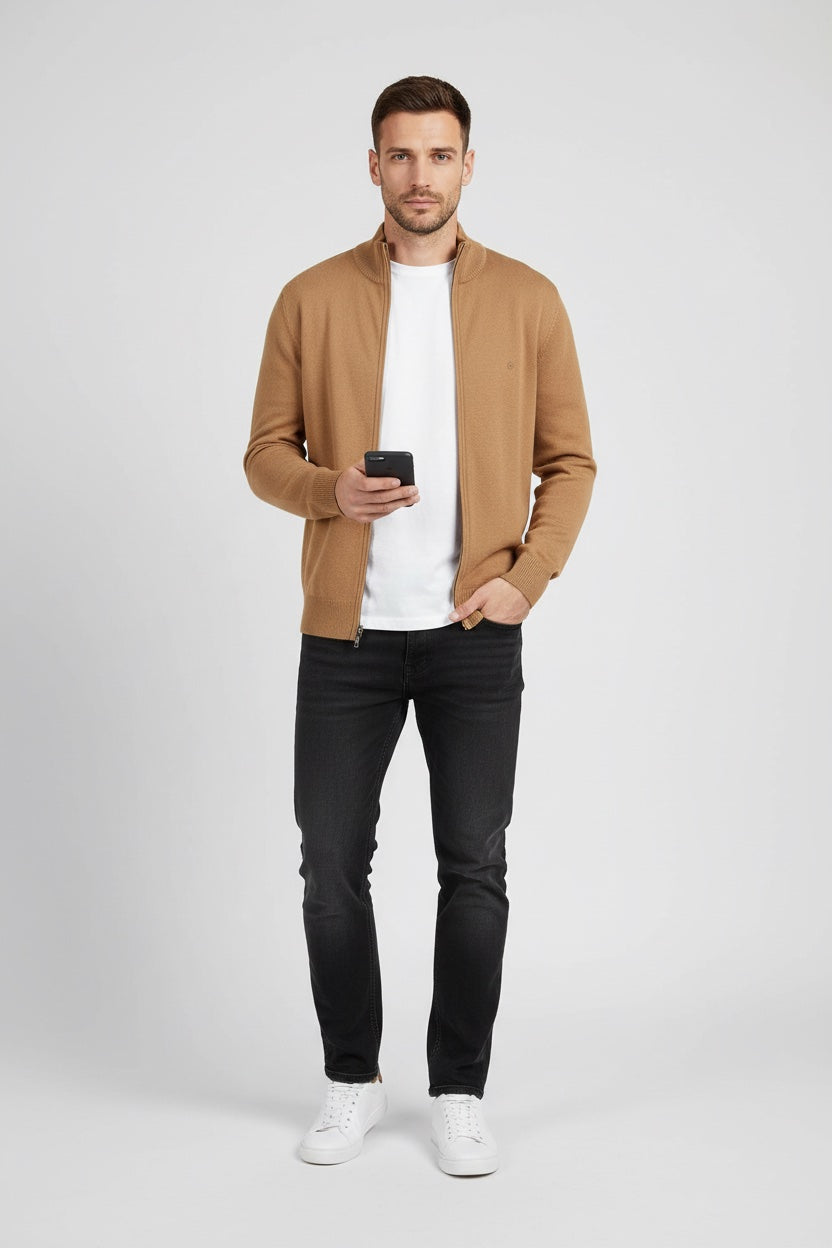 Coveri Moving Мъжка жилетка – Кафява