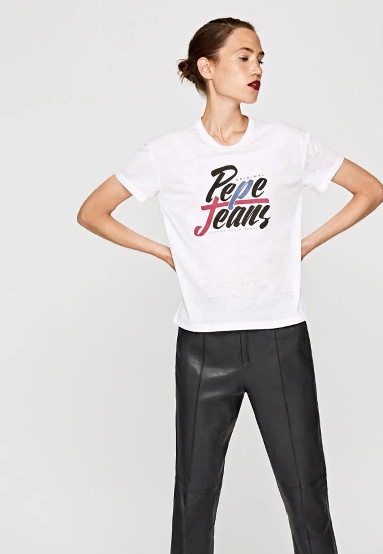 Pepe Jeans - Дамска Бяла Тениска