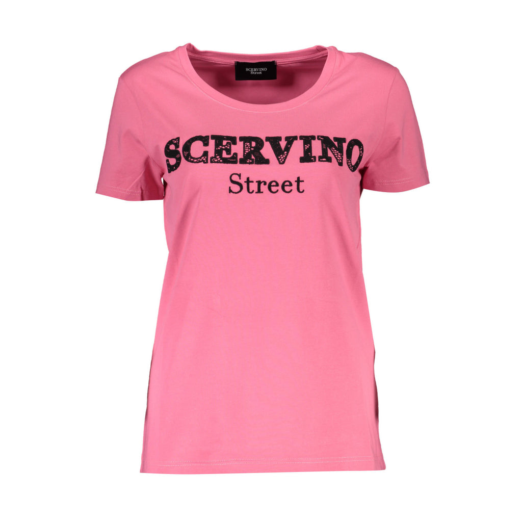 SCERVINO STREET - Дамска Розова Тениска с Принт