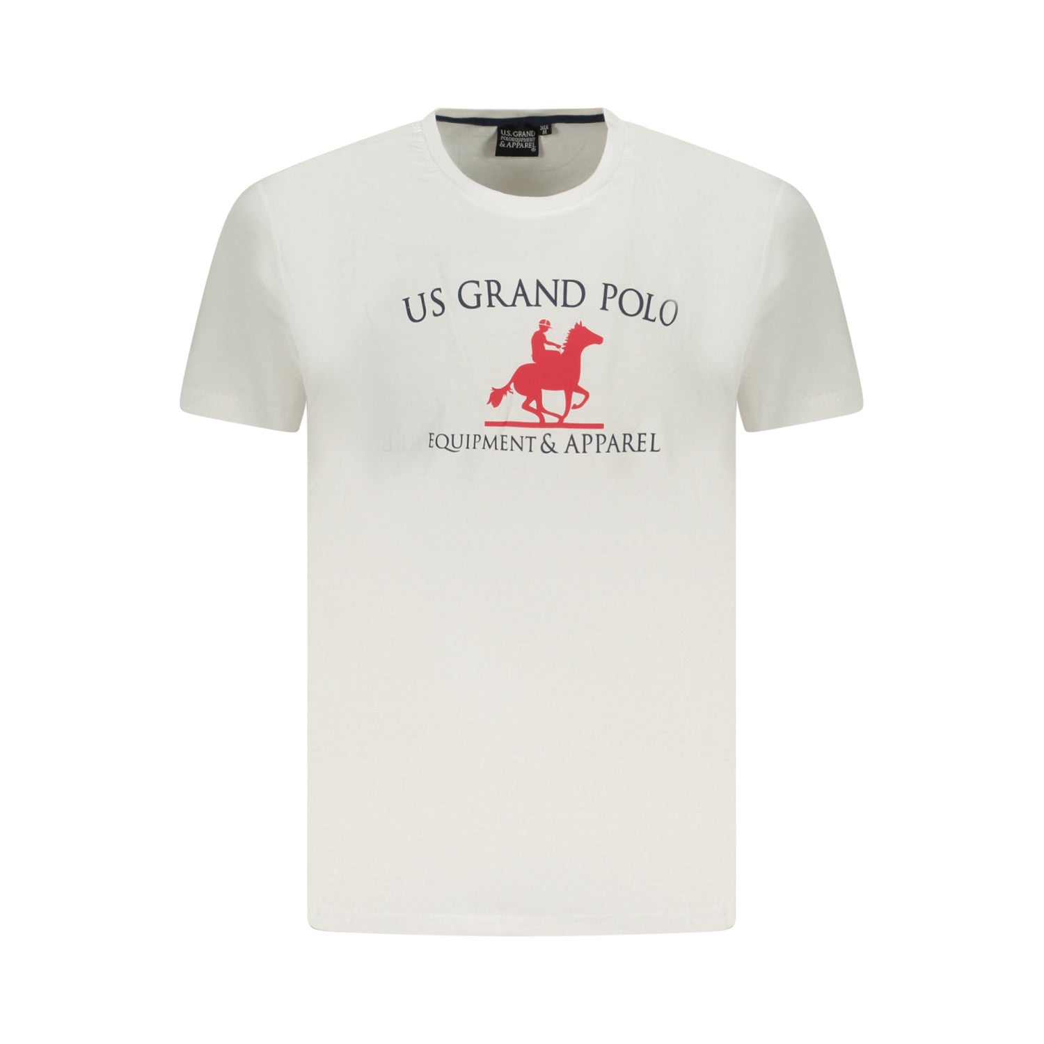 U.S. GRAND POLO T-Shirt с Къс Ръкав за Мъже - Бял