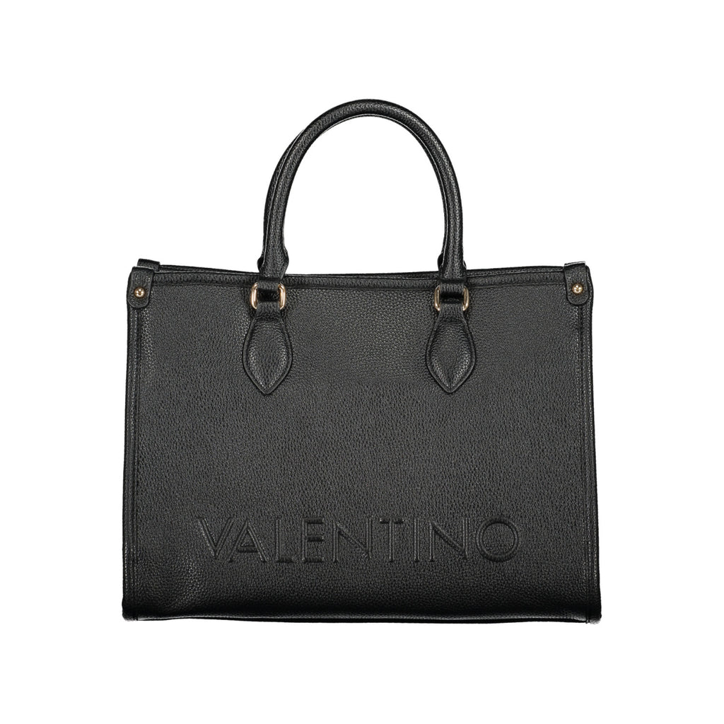 Valentino Bags Дамска Чанта с Лого – Черна