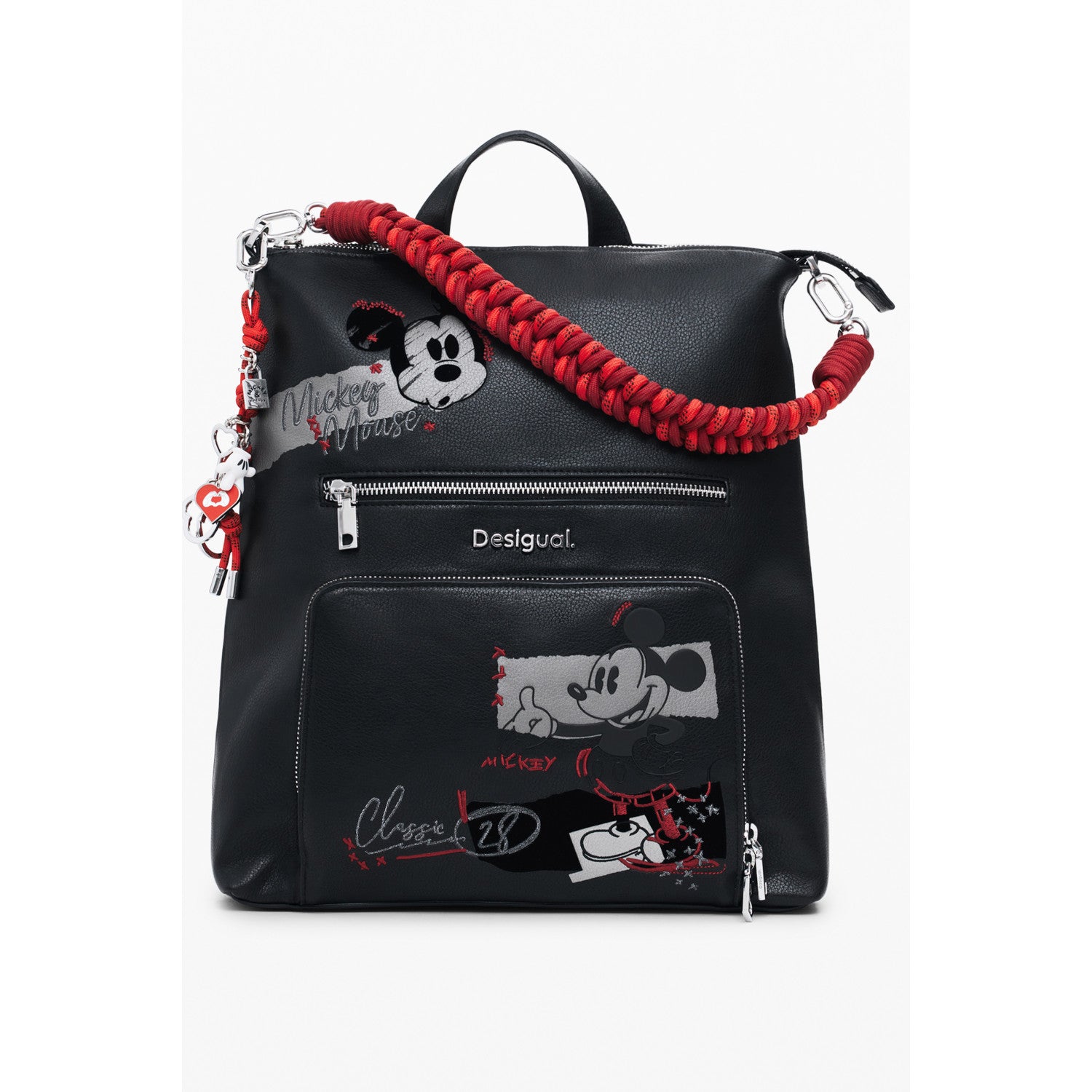 Desigual Дамска раница – Черна с Mickey Mouse дизайн