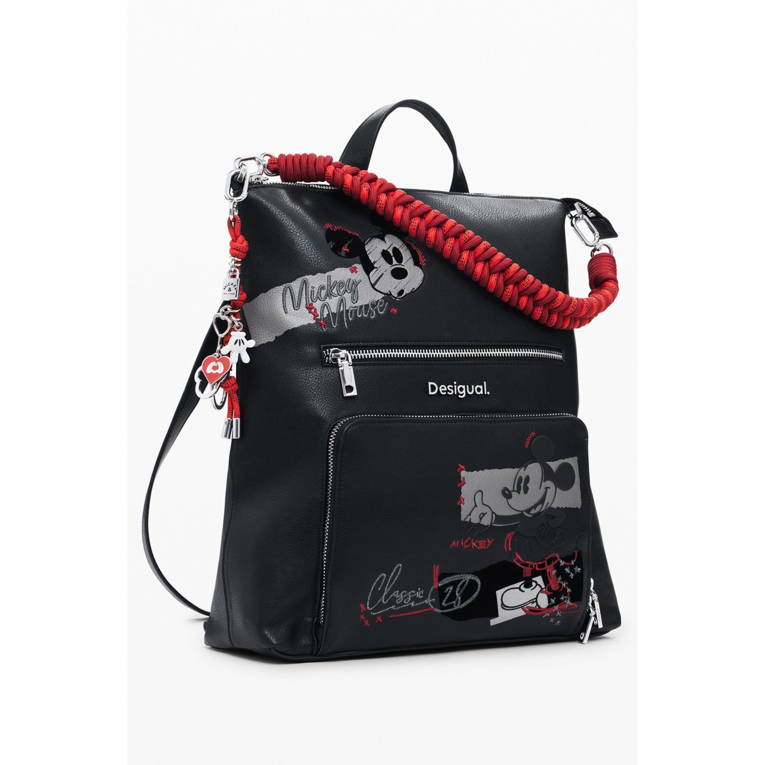 Desigual Дамска раница – Черна с Mickey Mouse дизайн