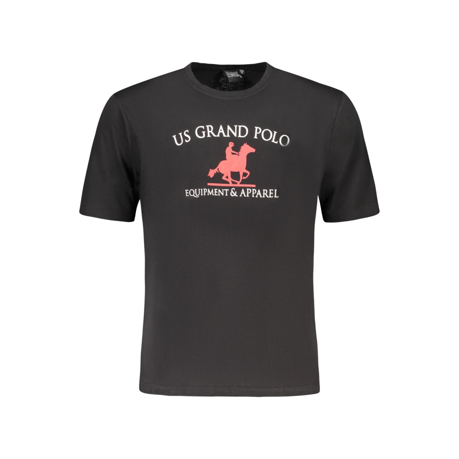 U.S. GRAND POLO Мъжка Тениска с Къс Ръкав - Черна