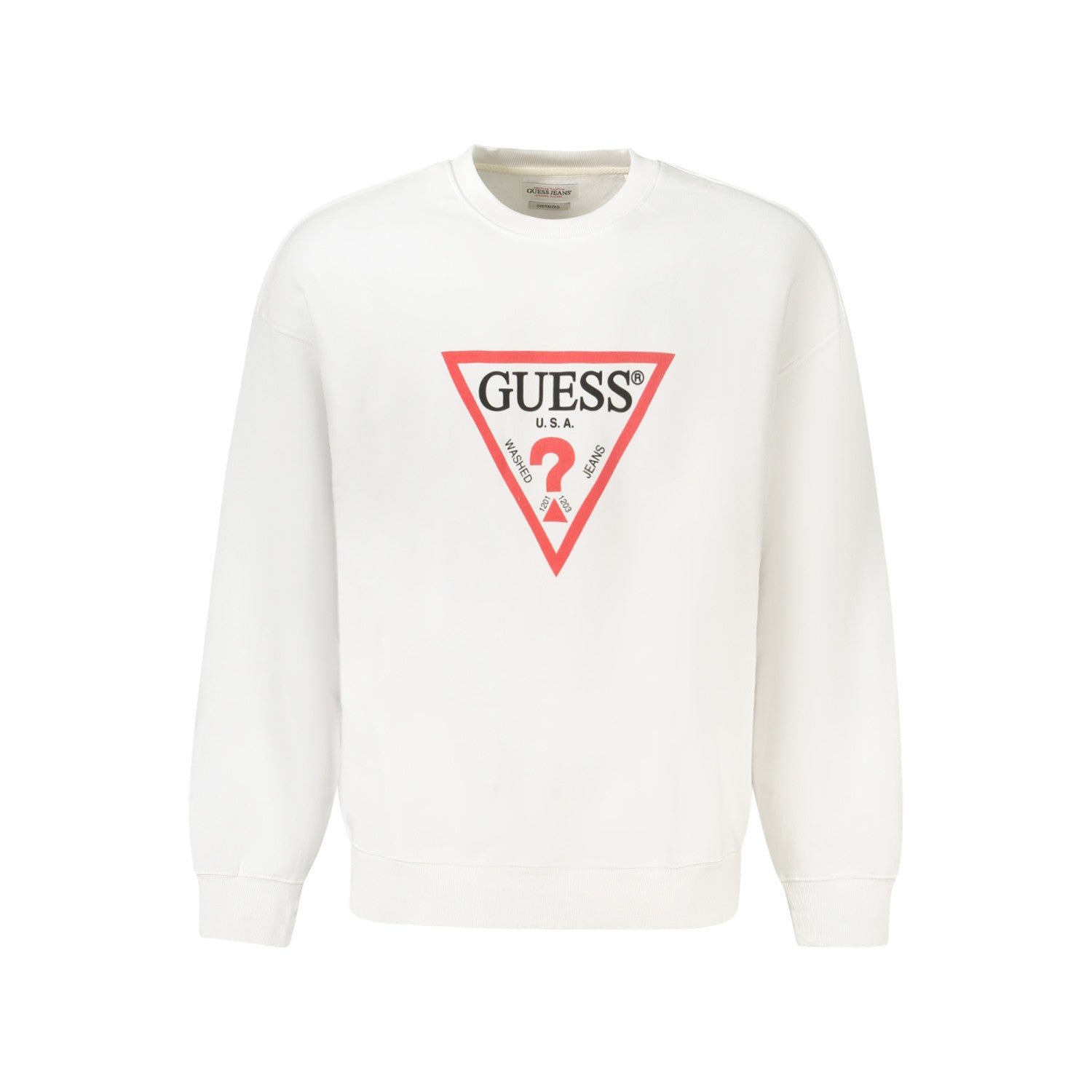 GUESS Jeans Мъжка блуза без цип – Бяла
