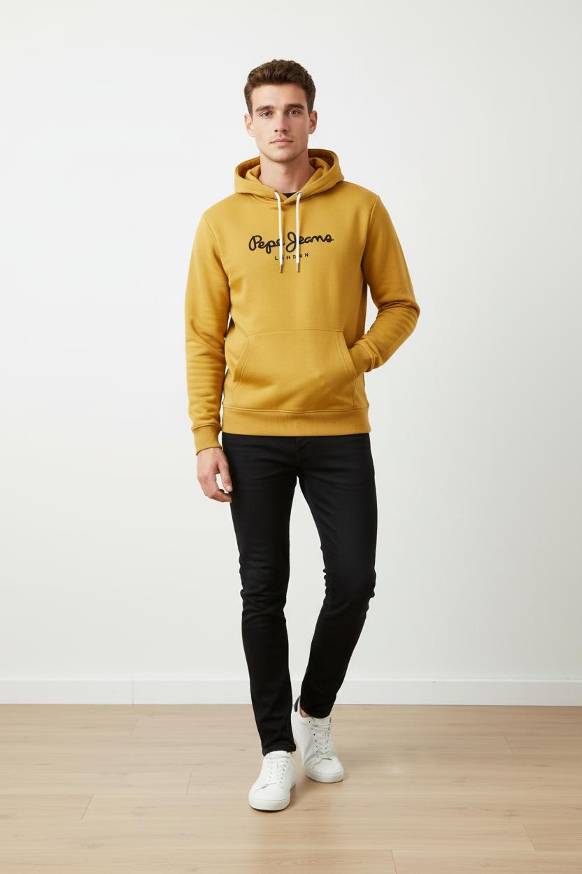 PEPE JEANS Мъжки суитшърт без цип – Жълт