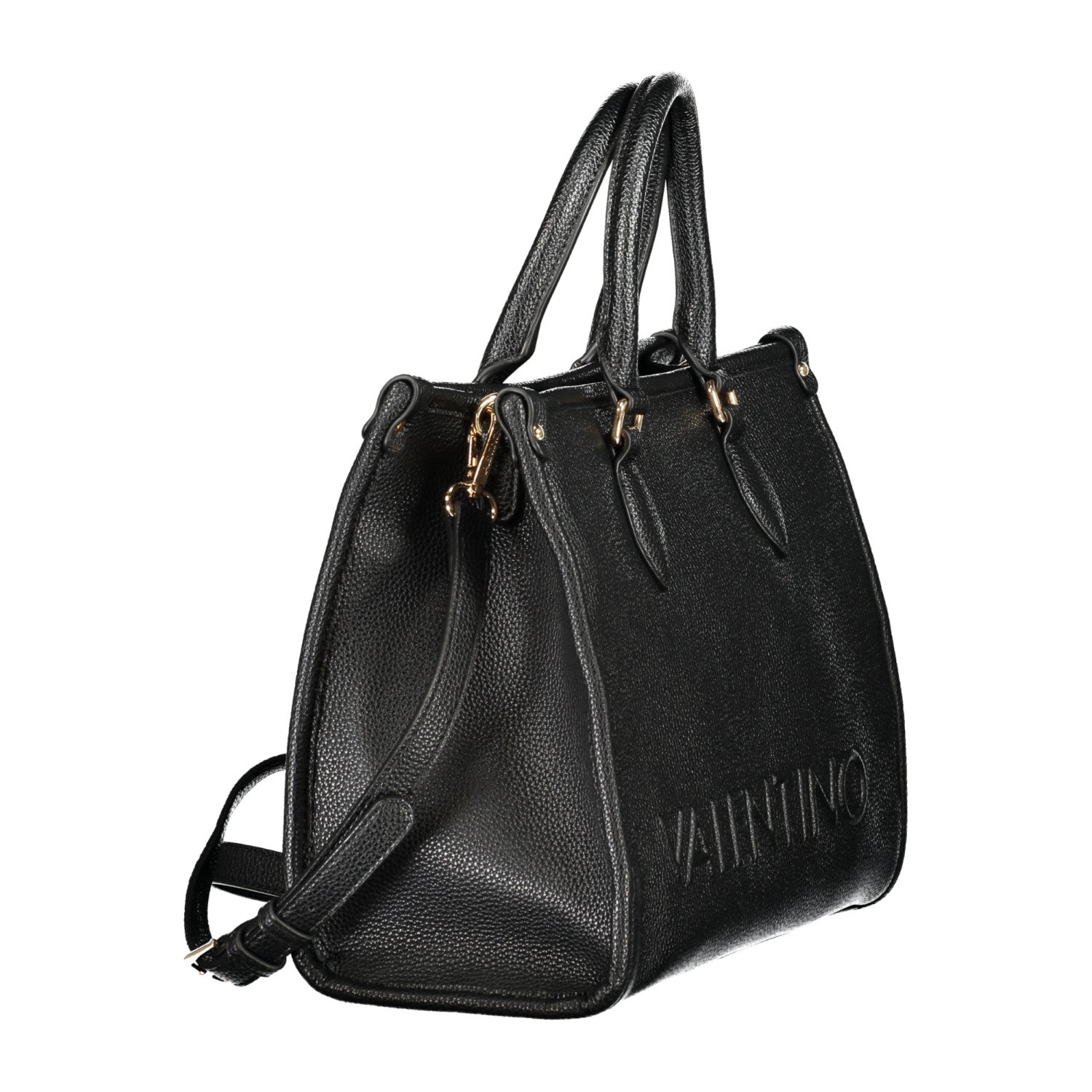 Valentino Bags Дамска Чанта с Лого – Черна