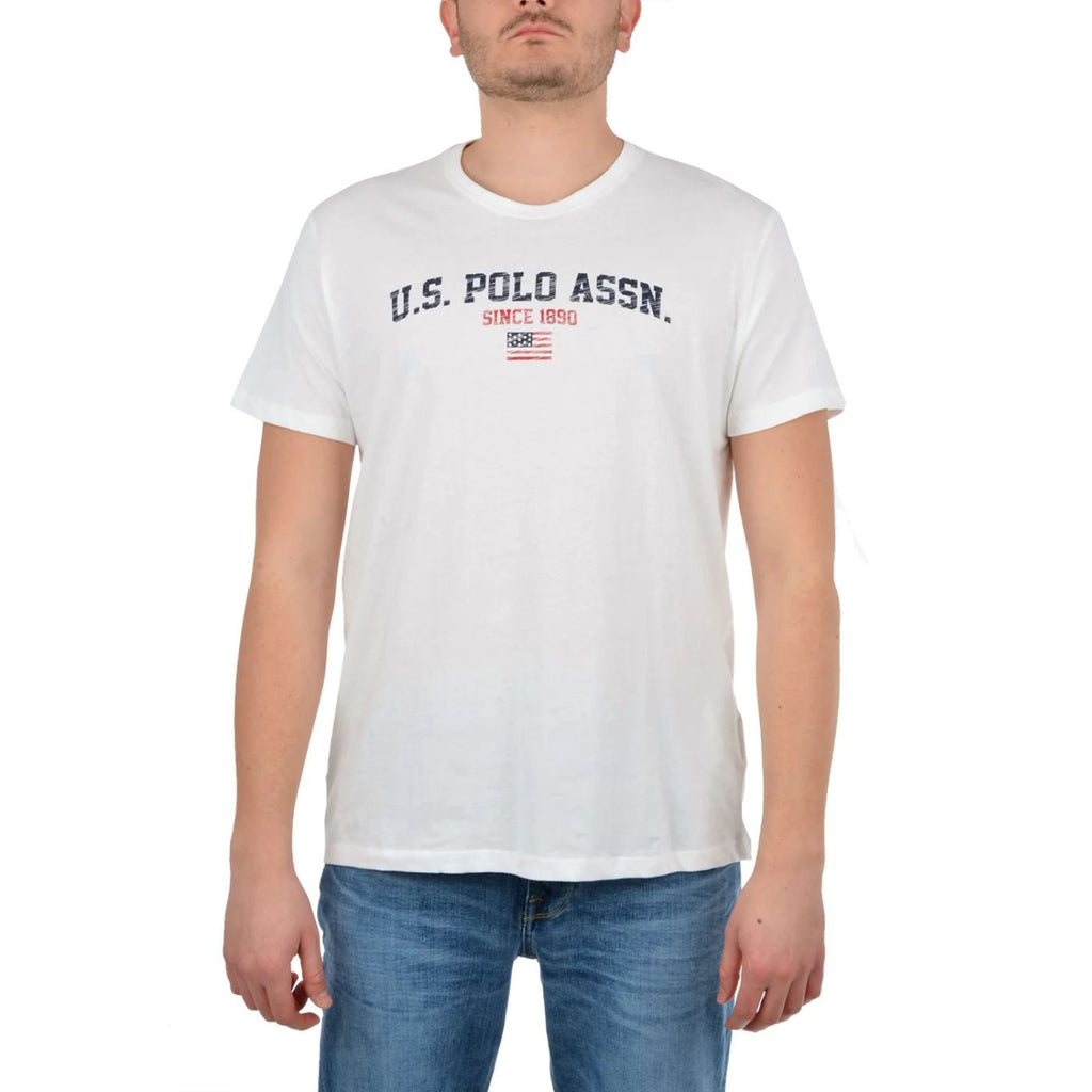 U.S. Polo Assn. - Бяла Мъжка Тениска