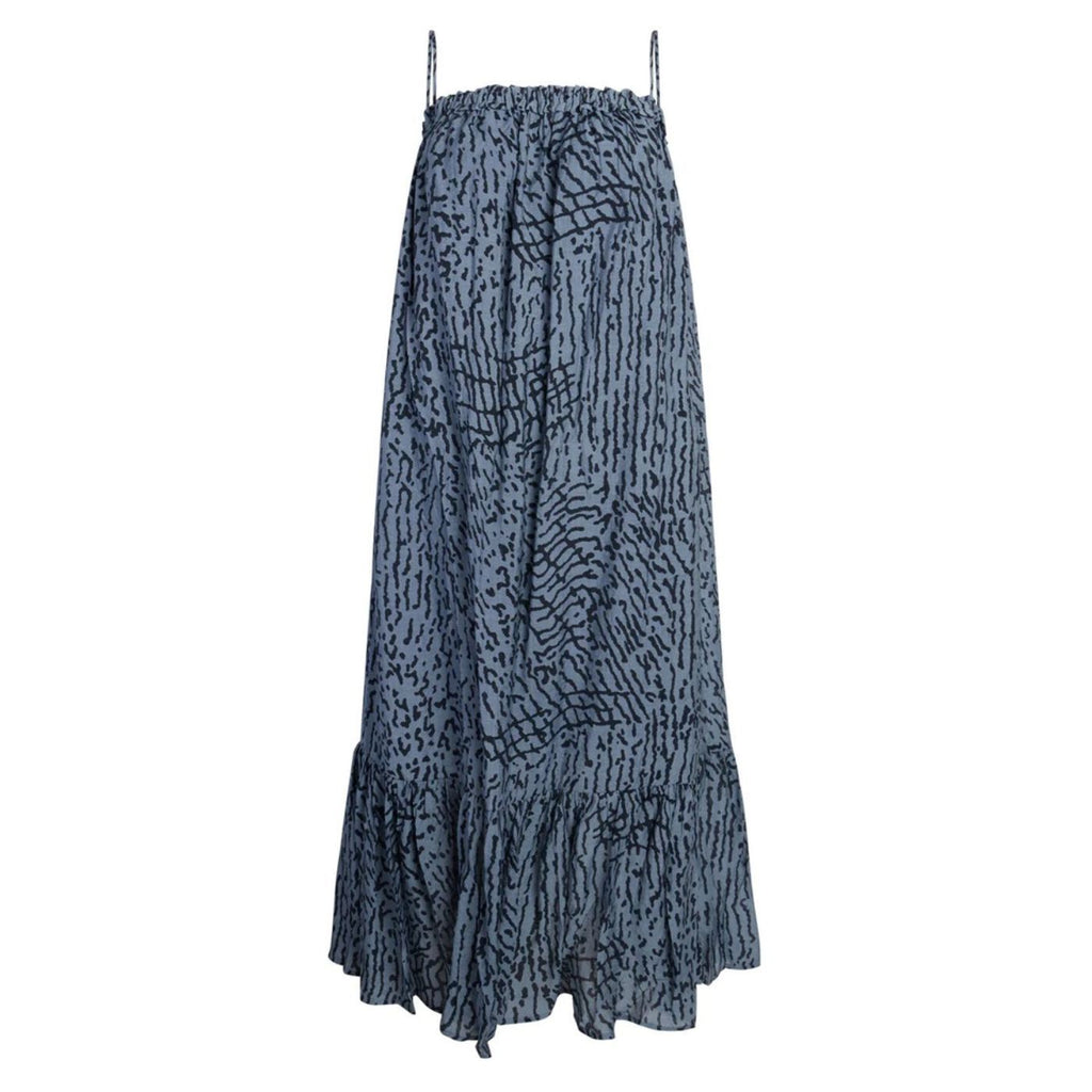 Dress Love & Divine  Blue/Graphic - Дамска Рокля в Изтънчено Синьо с Графичен Принт