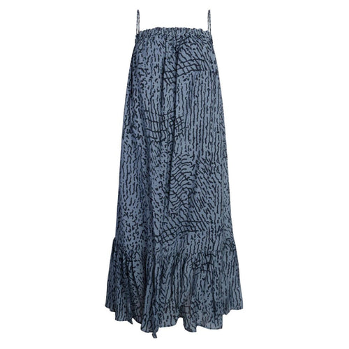 Dress Love & Divine  Blue/Graphic - Дамска Рокля в Изтънчено Синьо с Графичен Принт