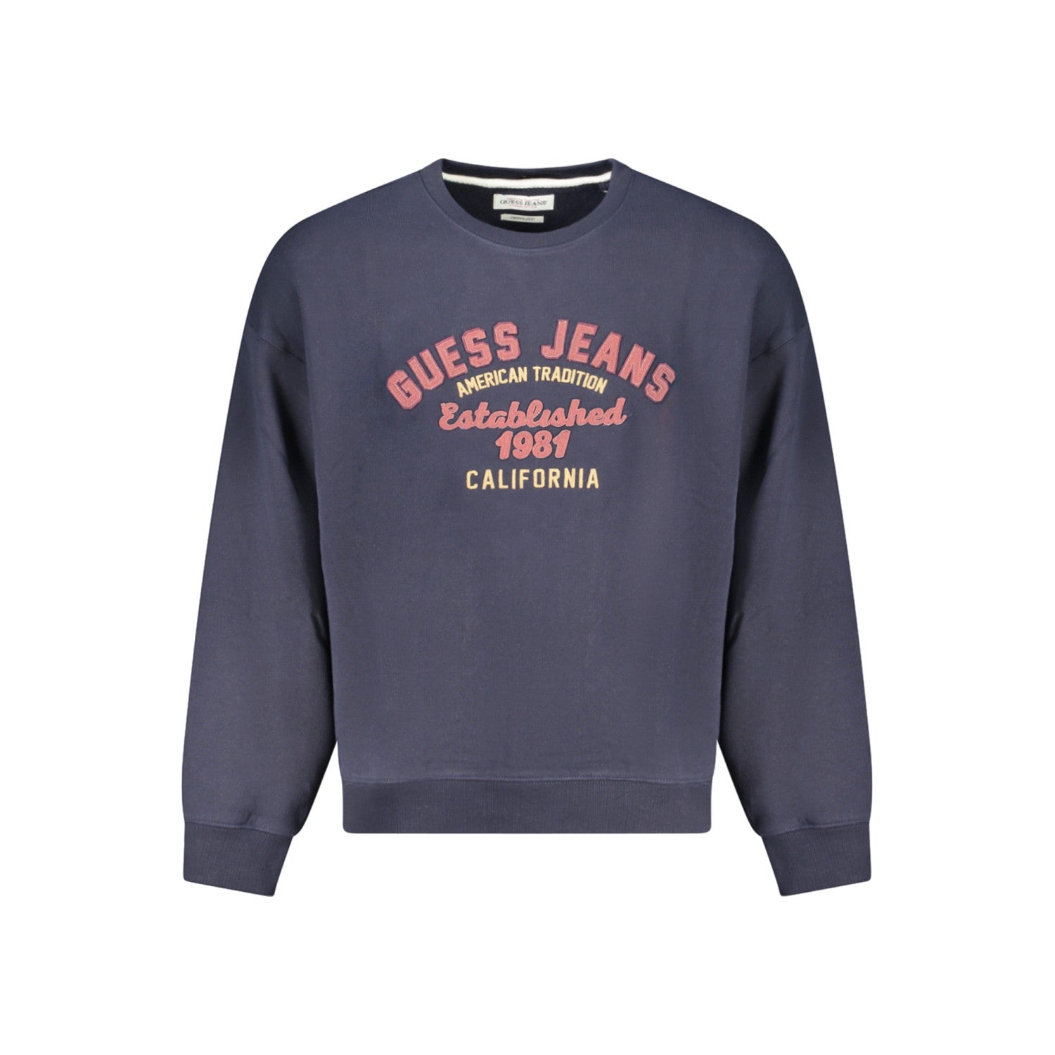 GUESS Jeans Мъжка блуза без цип – Тъмносиня “California 1981”