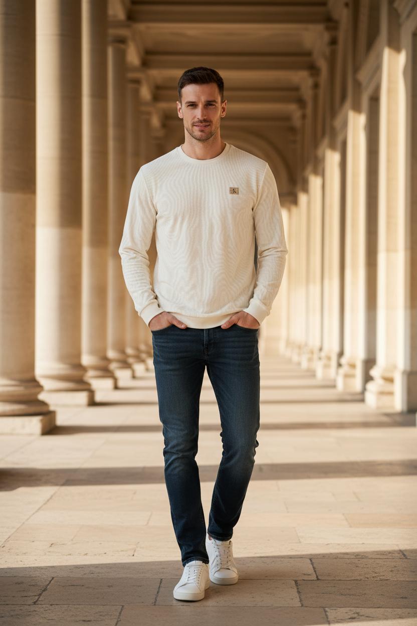 CALVIN KLEIN Мъжка Блуза – Бяла