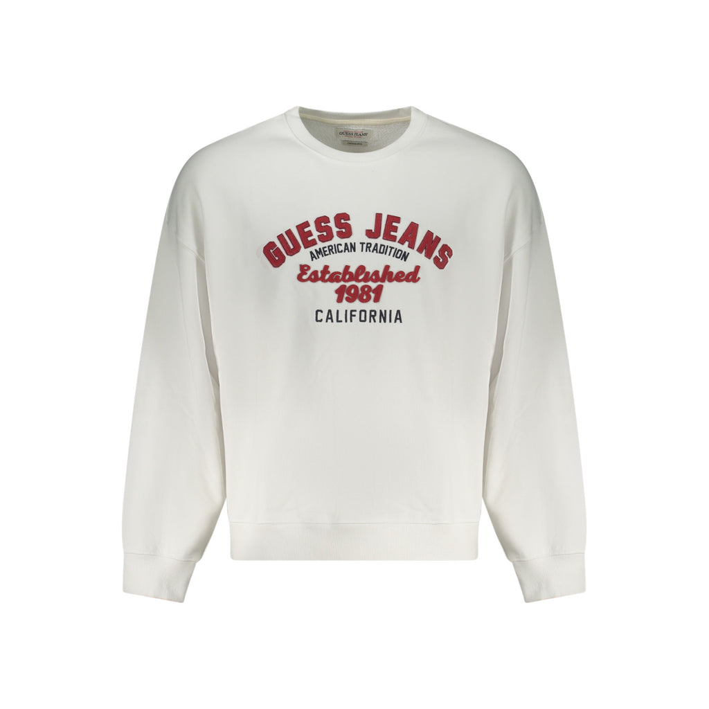 GUESS Jeans Мъжка блуза без цип – Бяла “California 1981”