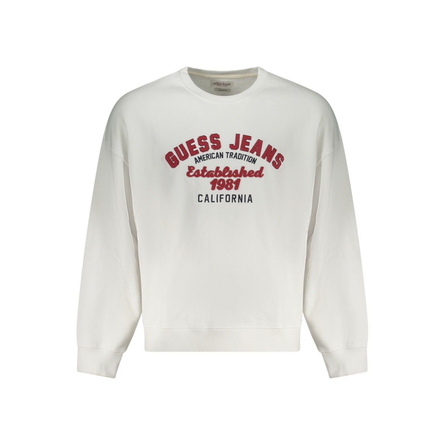 GUESS Jeans Мъжка блуза без цип – Бяла “California 1981”