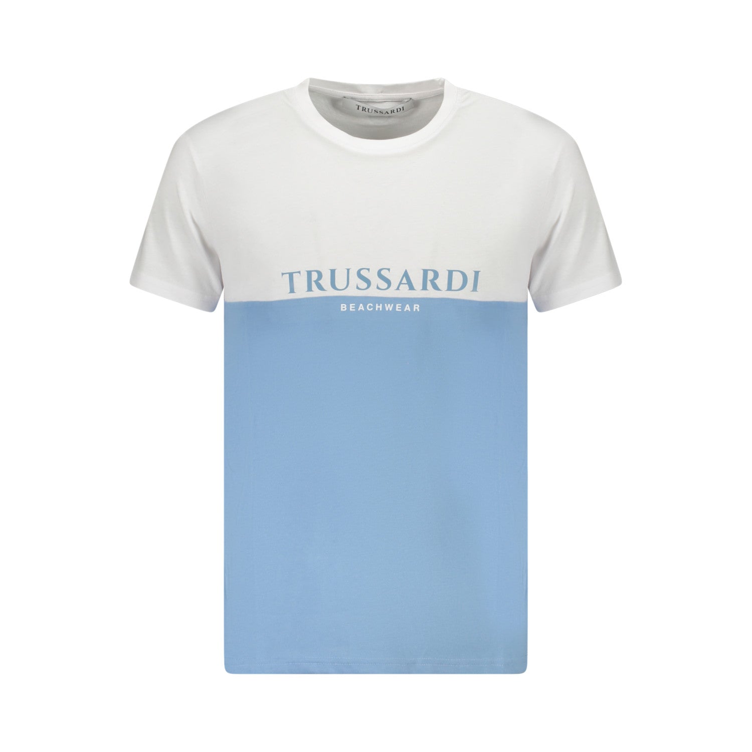 TRUSSARDI Мъжка Тениска с Къс Ръкав – Синьо-Бяла