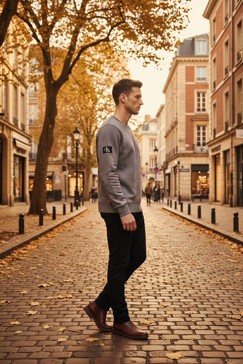 Calvin Klein Мъжка Суитшърт Блуза