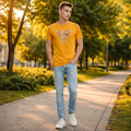 GUESS Triangle Gel Print Tee - Мъжка Тениска с Къс Ръкав