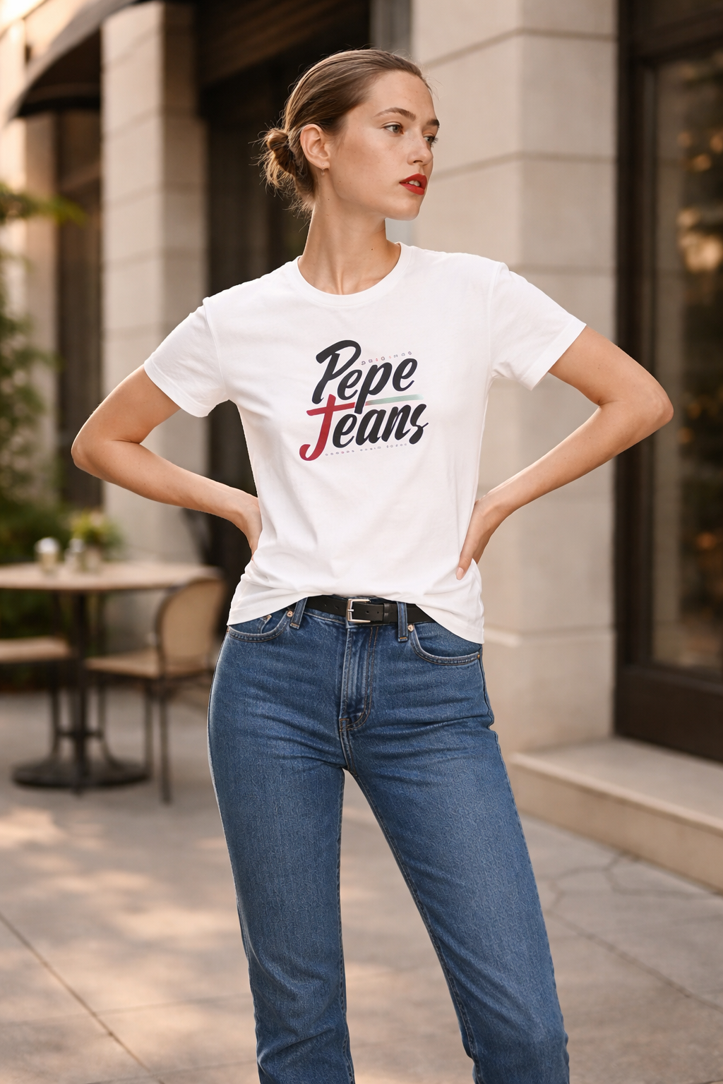 Pepe Jeans - Дамска Бяла Тениска