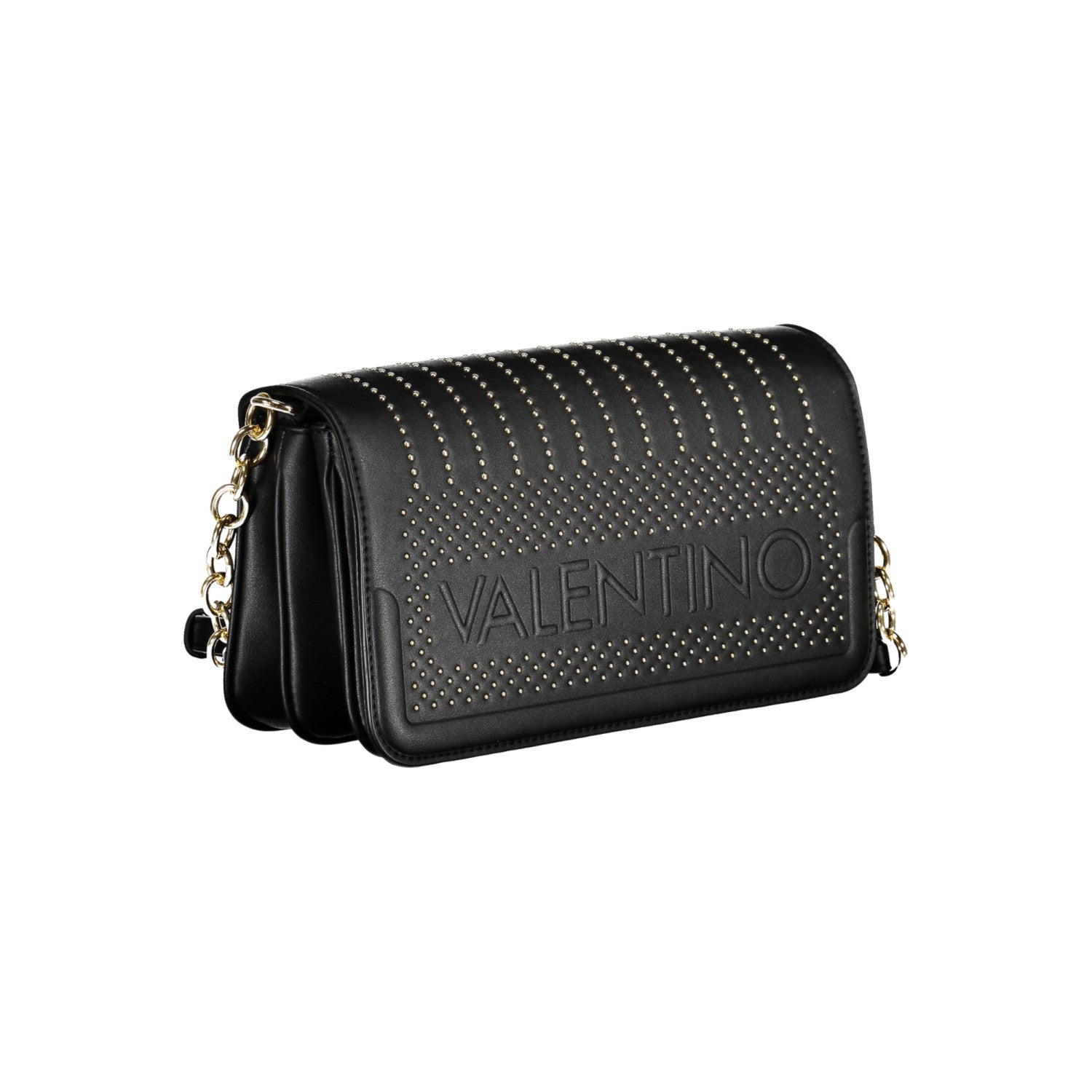 Valentino Bags – Дамска Чанта в Черно със Златни Детайли