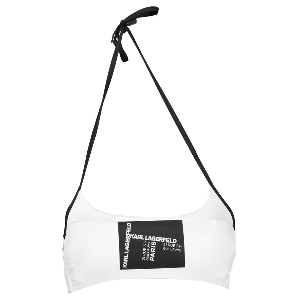 KARL LAGERFELD BEACHWEAR Дамска Горна Част на Бански - Бяла