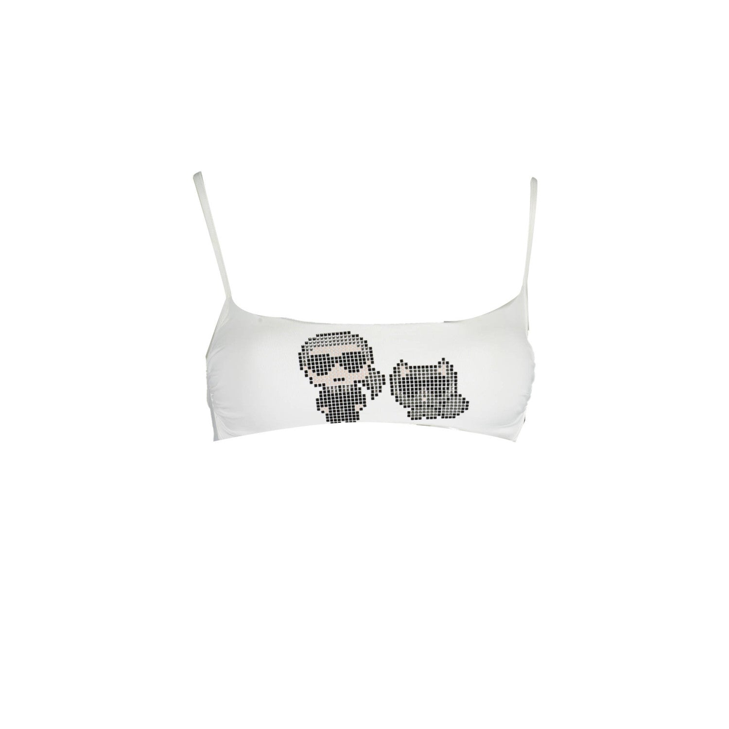 KARL LAGERFELD BEACHWEAR Дамска Горна Част на Бански - Бяла