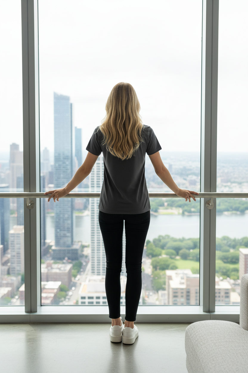 CONVERSE Дамска Тениска с Къс Ръкав - Черна