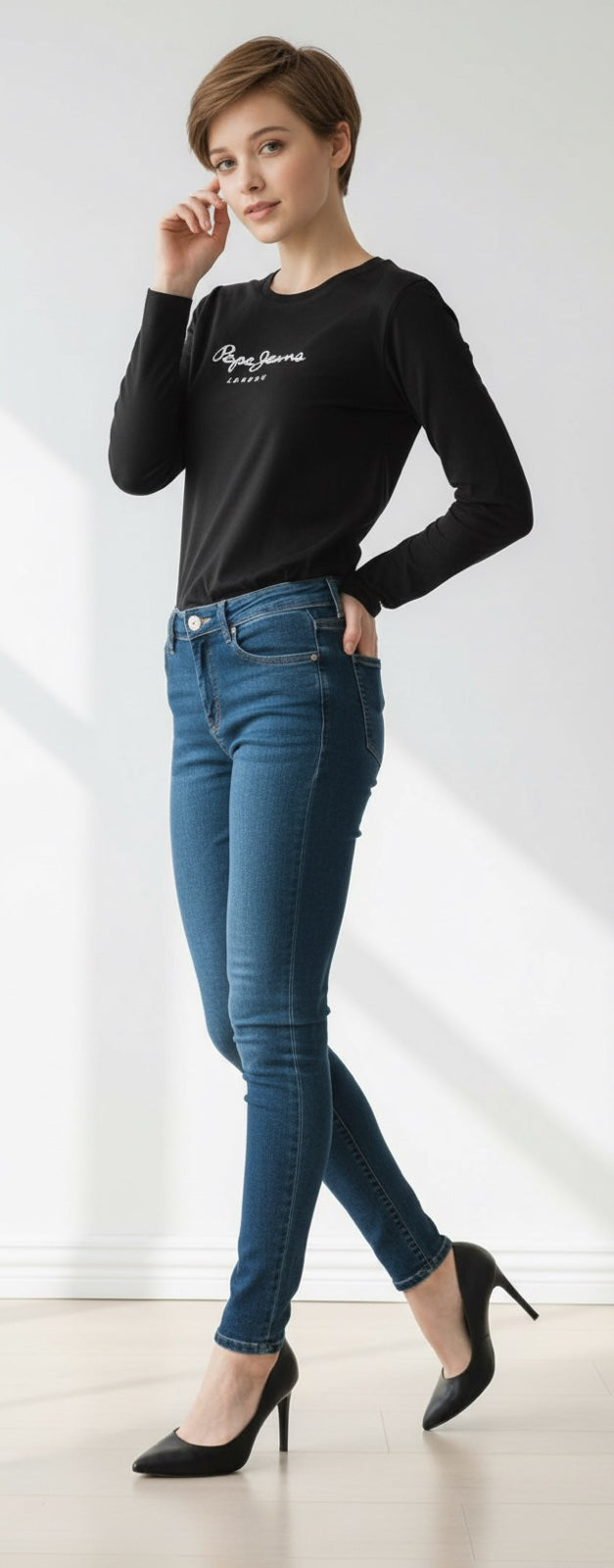 Pepe Jeans – Дамска тениска с дълъг ръкав