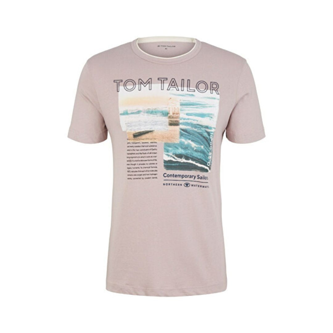 Tom Tailor - Розова Мъжка Тениска