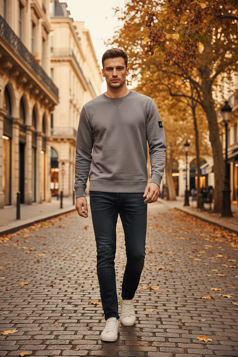 Calvin Klein Мъжка Суитшърт Блуза