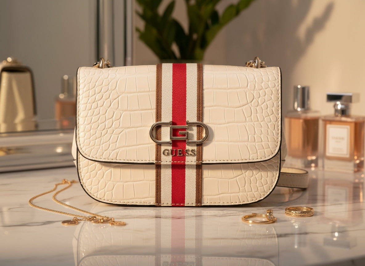 Guess Jeans – Дамска чанта в бежово