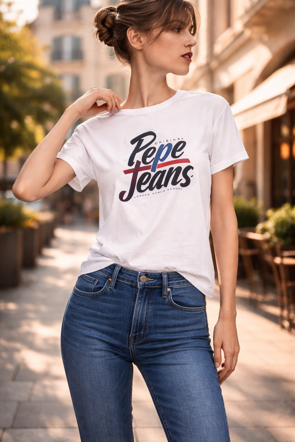 Pepe Jeans - Дамска Бяла Тениска