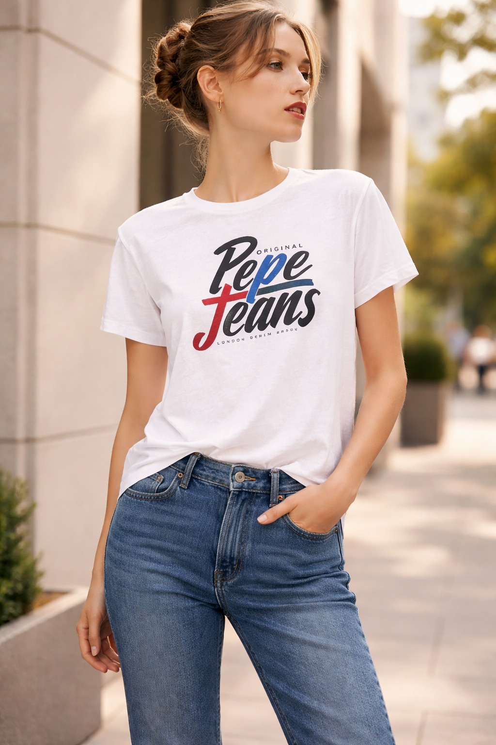 Pepe Jeans - Дамска Бяла Тениска