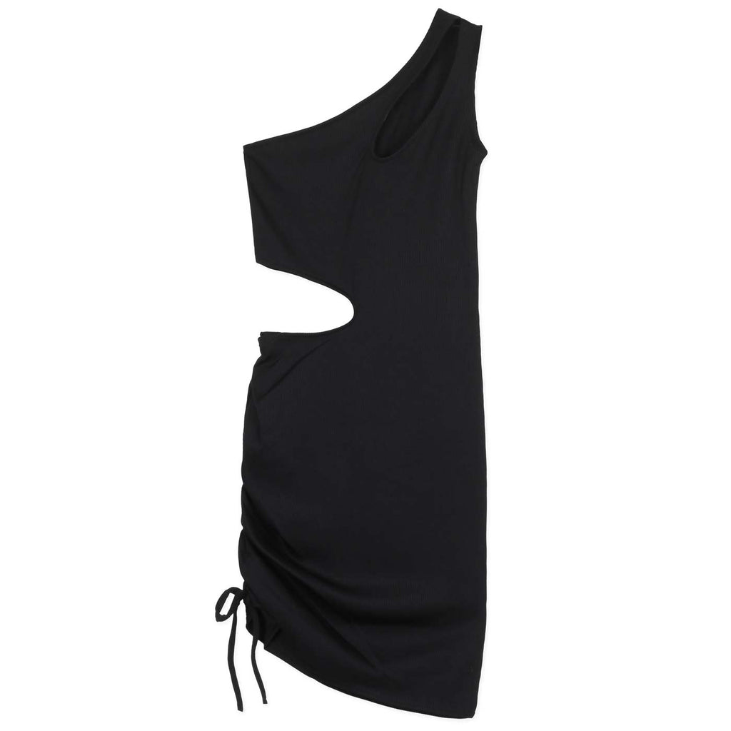 SISTERS POINT – GASH Dress в Черно със Секси Изрязани Детайли