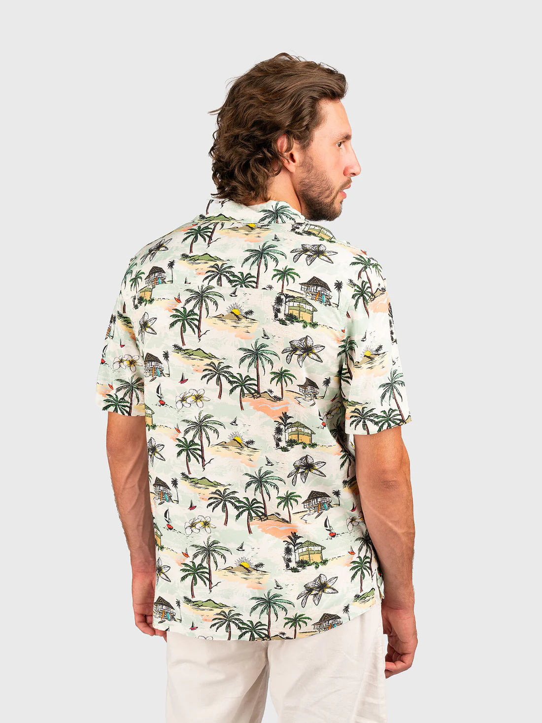GUESS FLUID PRINTED SHIRT – Мъжка риза с Тропически Принт