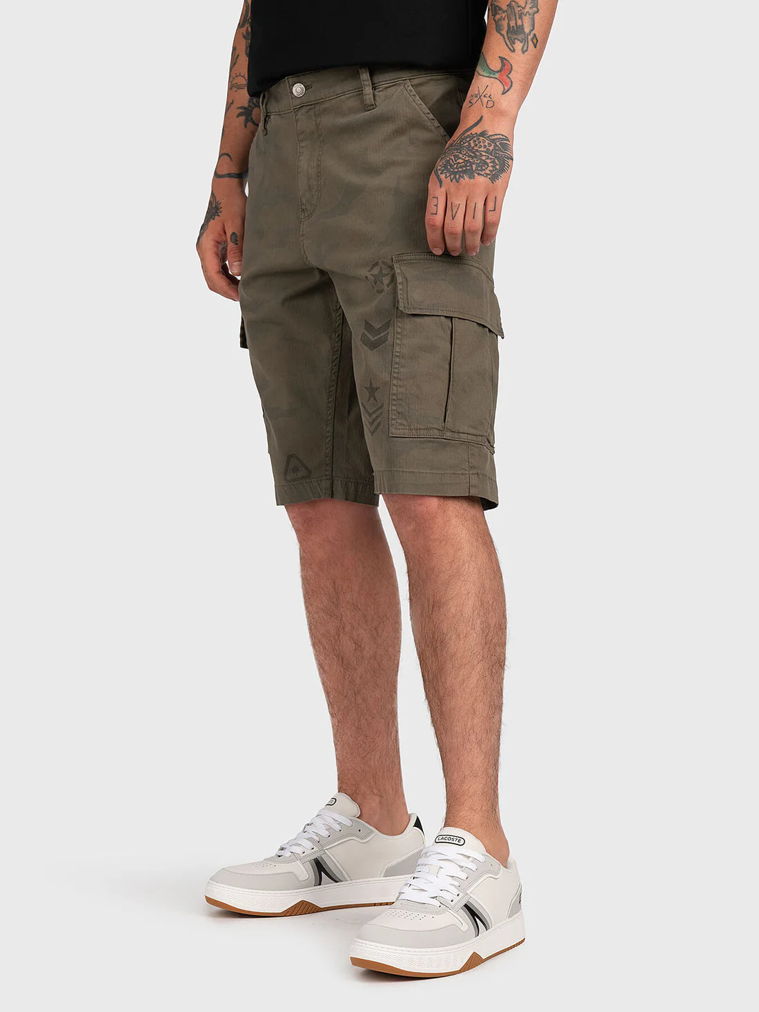 GUESS CHEVRON STRETCH CARGO SHORT -  Мъжки Карго Къси Панталони