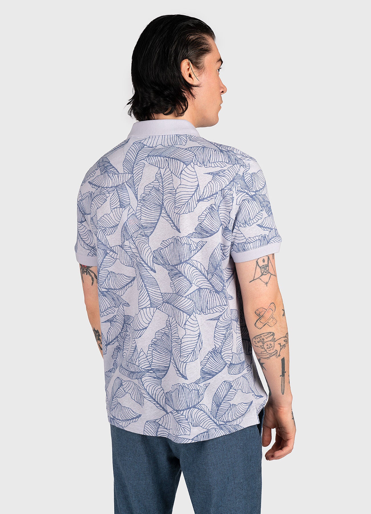 GUESS Leaves Polo – Мъжка Поло Тениска с Флорален Принт