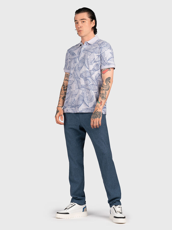 GUESS Leaves Polo – Мъжка Поло Тениска с Флорален Принт