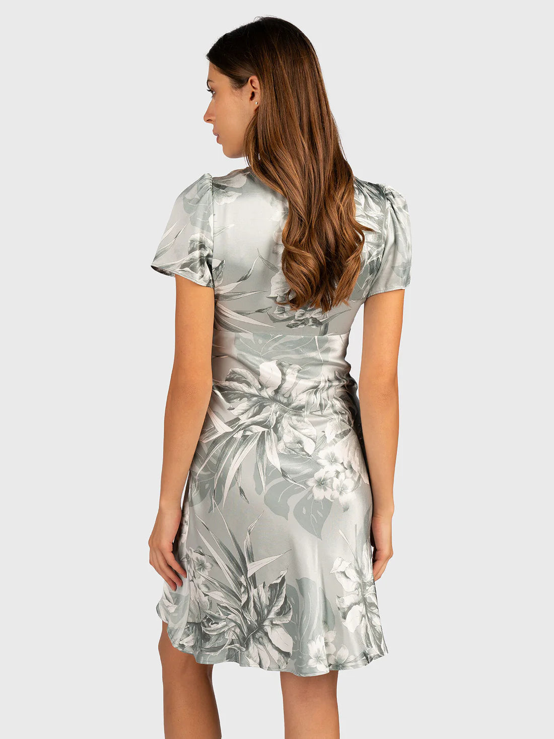 GUESS LINDA BOWED SATIN DRESS – Дамска Сатенена Рокля с Панделка