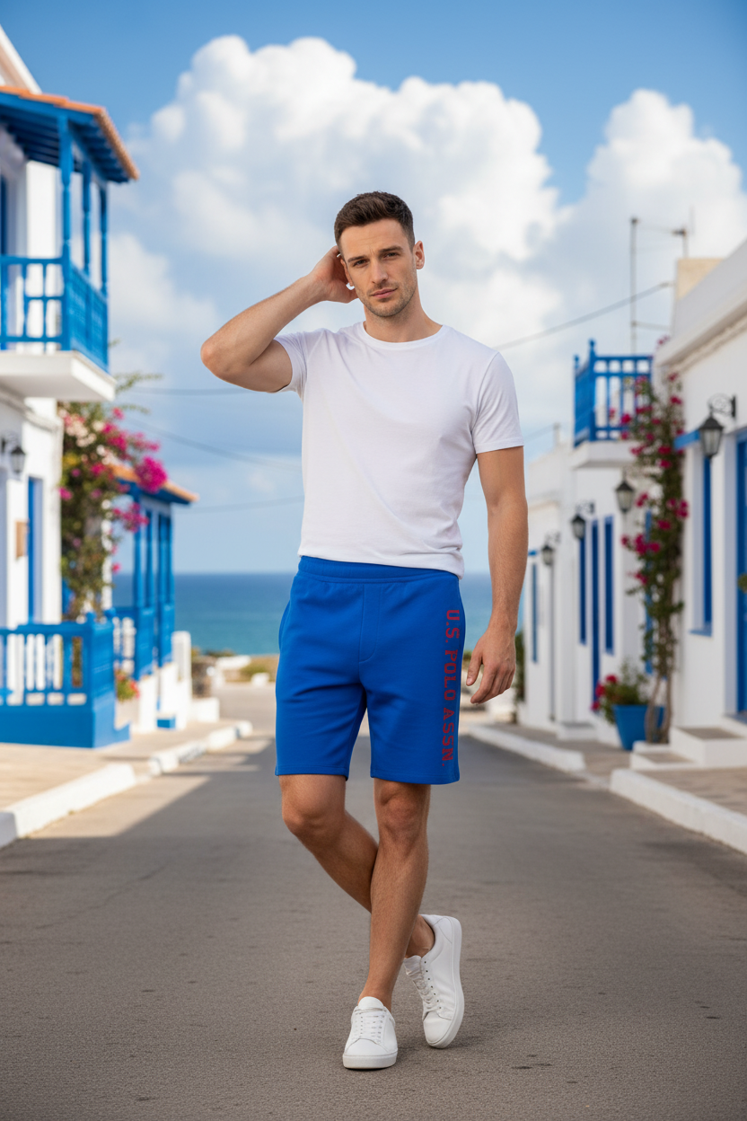 U.S. POLO ASSN. Мъжки шорти "MATS" – Кралско Синьо