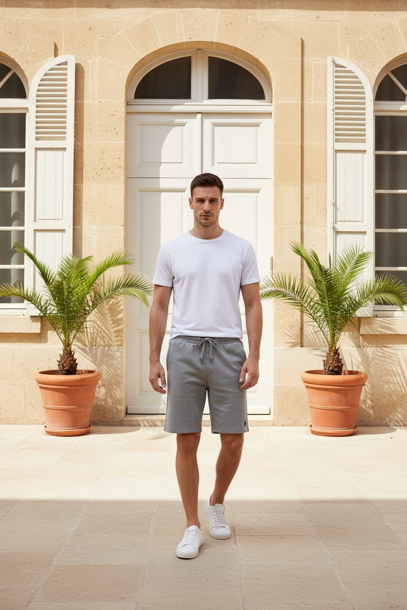 U.S. POLO ASSN. Мъжки Къси Панталони BALD – Сиви