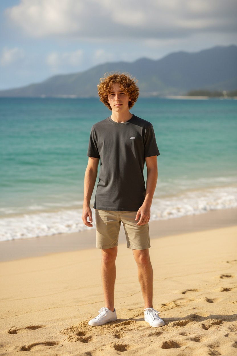 VANS - Черна Мъжка Тениска с Къс Ръкав