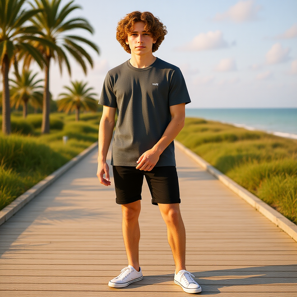 VANS - Черна Мъжка Тениска с Къс Ръкав