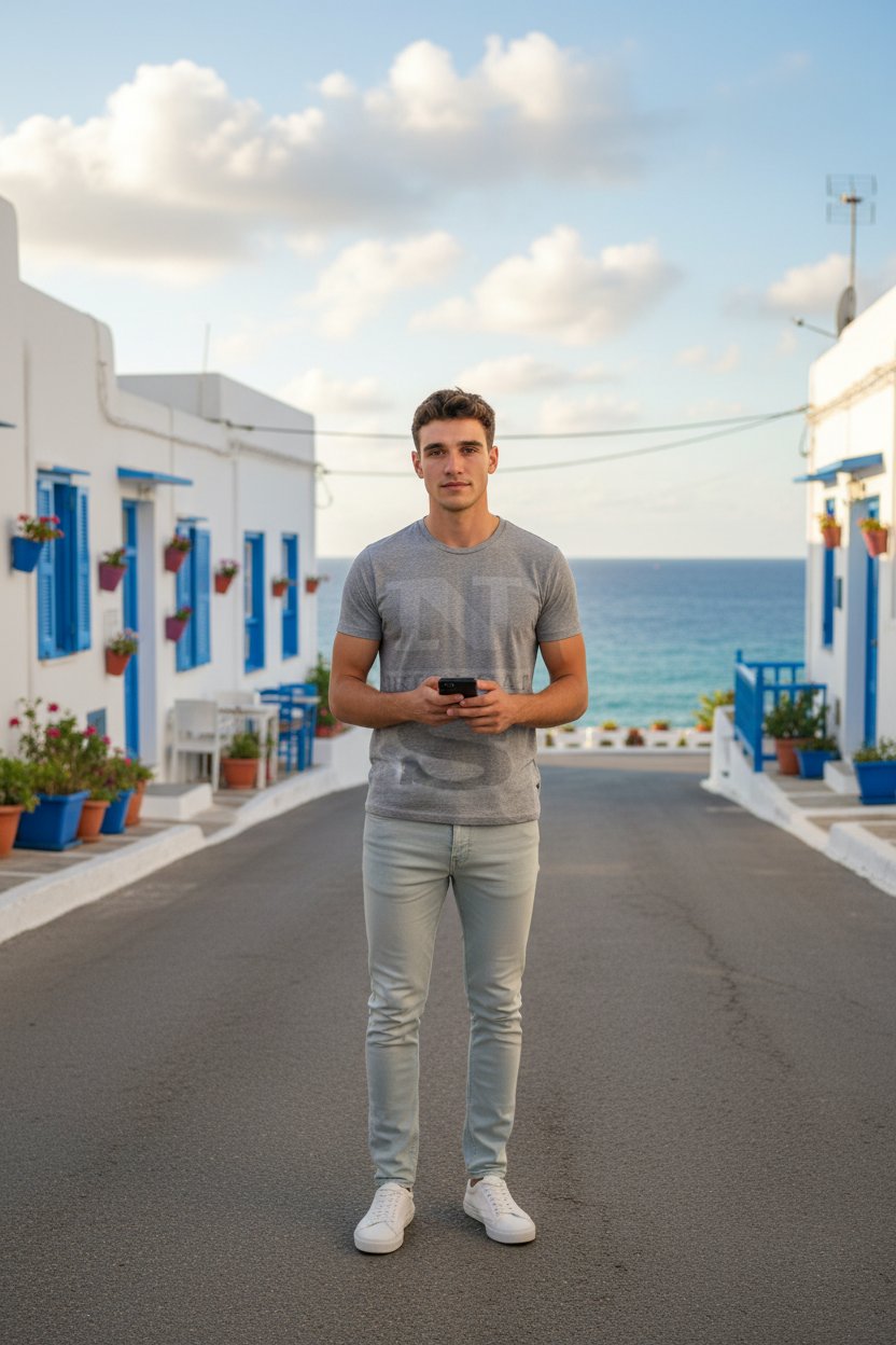 NORTH SAILS - Сива Мъжка Тениска с Къс Ръкав