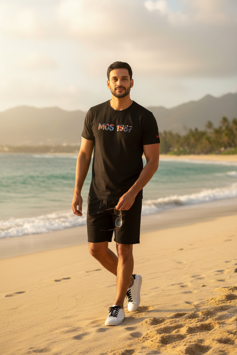 Marlboro Classics - Мъжка Плажна Тениска