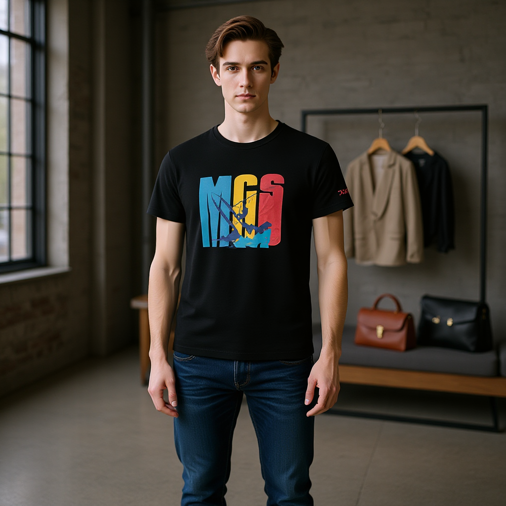 Marlboro Classics - Черна Плажна Тениска