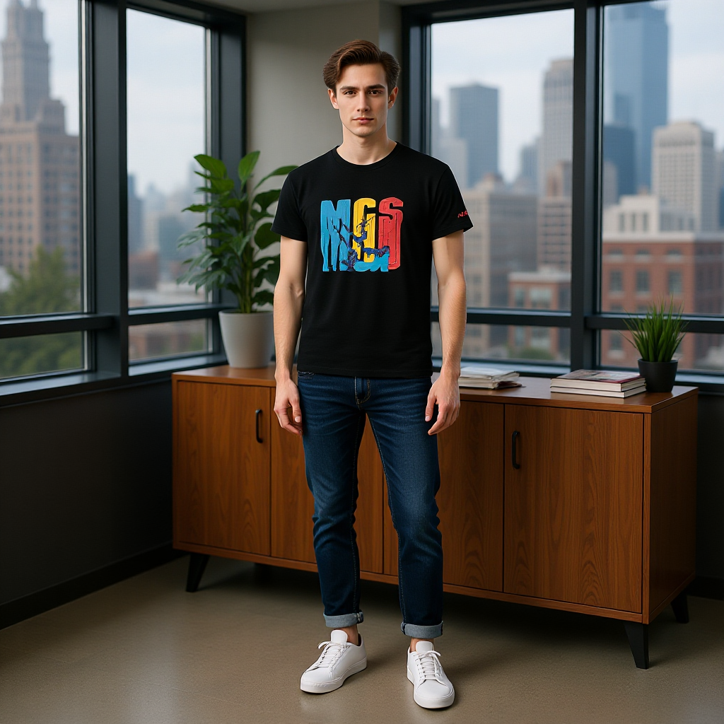 Marlboro Classics - Черна Плажна Тениска