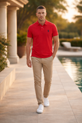 U.S. POLO ASSN. Мъжка Тениска Поло KING – Червена
